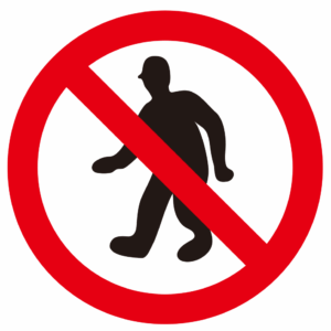 (금지표지) 보행 금지-102