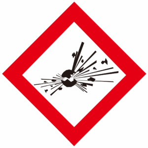 (경고표지) 폭발성물질 경고-203