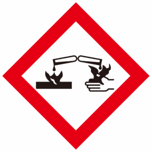 (경고표지) 부식성물질 경고-205