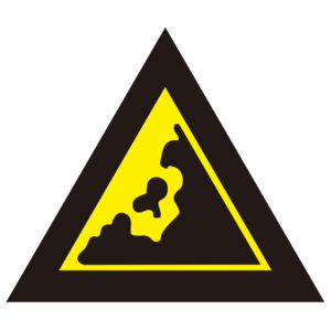 (경고표지) 낙하물 경고-209