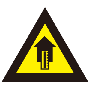(경고표지) 고온 경고-210