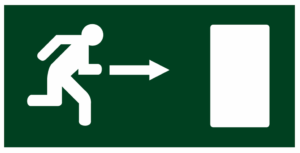 (안내표지) 우측비상구-408